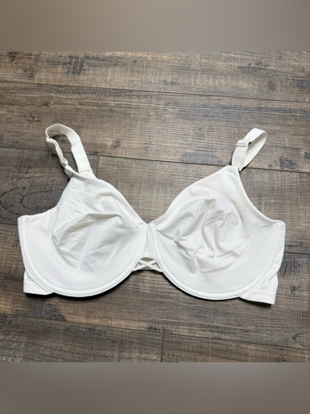 Vanity Fair White Underwire Full-Coverage Bra 38DD